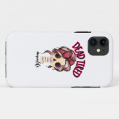 Coques Case-Mate iPhone Dead Tired Maman Vie Skeleton Messy Bun Bandana (Dos (Horizontal))