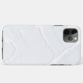 Coques Case-Mate iPhone Débris de marbre blanc élégant (Dos (Horizontal))