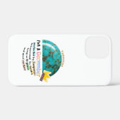 Coques Case-Mate iPhone December Birthstone Turquoise Graphic (Verso (horizontal))