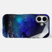 Coques Case-Mate iPhone Décembre Birthstone Sapphire Inspiré Blue Topaz (Verso (horizontal))