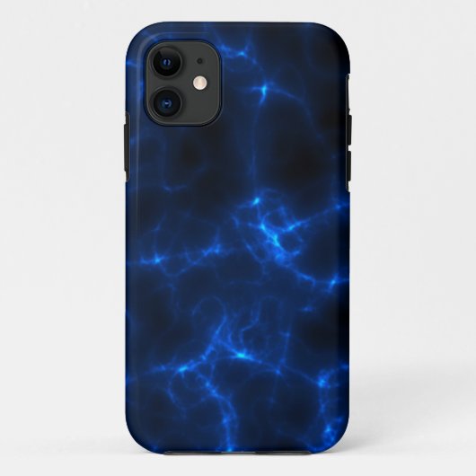 Coques Case-Mate iPhone Décharge électrique dans bleu-foncé (Dos)
