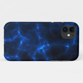Coques Case-Mate iPhone Décharge électrique dans bleu-foncé (Dos (Horizontal))