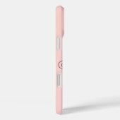 Coques Case-Mate iPhone Deck the Halls Moderne Noël Lettering rose (Verso / Droite)