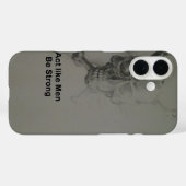 Coques Case-Mate iPhone Déclaration audacieuse : Agissez Comme Des Hommes, (Verso (horizontal))