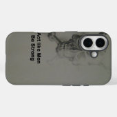 Coques Case-Mate iPhone Déclaration audacieuse : Agissez Comme Des Hommes, (Verso (horizontal))