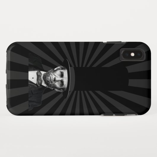 Coques Case-Mate iPhone Déclaration de mode présidentielle Abraham Lincoln (Dos (Horizontal))