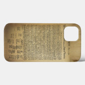 Coques Case-Mate iPhone Déclaration vintage d'indépendance (Verso (horizontal))