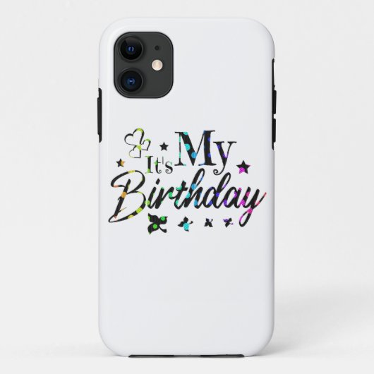 Coques Case-Mate iPhone déco c'est mon anniversaire avec des cercles arc-e (Dos)