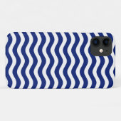 Coques Case-Mate iPhone Décor à rayures bleu marine moderne (Dos (Horizontal))