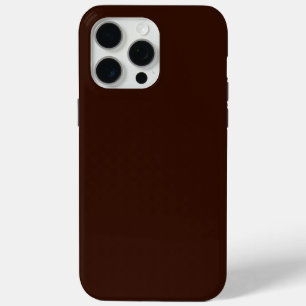 Coque iPhone 15 Pro Max Décor couleur Brown très riche Personnalisable