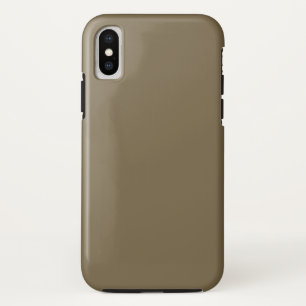 Coque Pour iPhone XS Décor couleur café Taupe Arrière - plan personnali