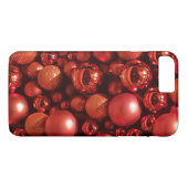 Coques Case-Mate iPhone Décor de Noël Baubles rouges (Dos (Horizontal))