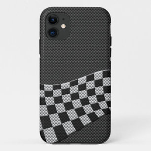 Coque Case-Mate Pour iPhone Décor d'impression du drapeau de course en fibre d