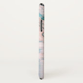 COQUES Case-Mate iPhone DÉCOR EN MARBRE BLEU ROSE ARTISTIQUE ÉLÉGANT (Dos/Droite)