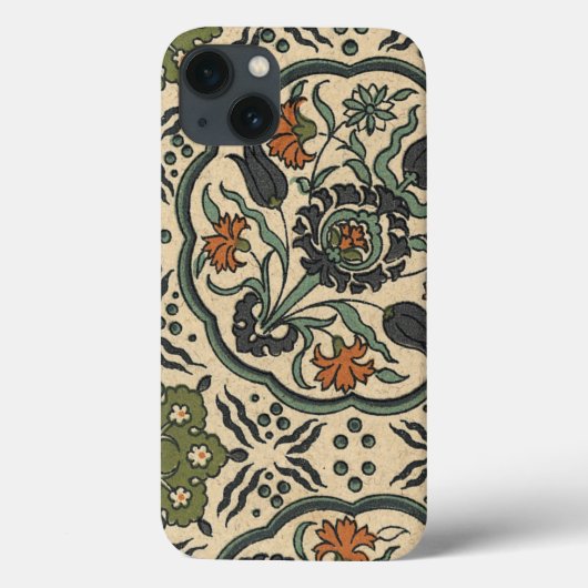 Coques Case-Mate iPhone Décor Floral Perse Carrelage (Verso)