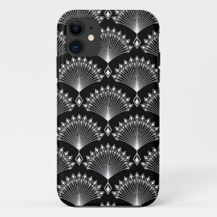 Case-Mate iPhone Case Décor noir et blanc élégant dans le style art déco