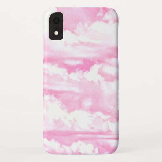 Coques Case-Mate iPhone Décor Nuages Fille Pastel Rose (Dos)