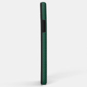 Coques Case-Mate iPhone Décor turquoise vert en fibre de carbone (Dos/Droite)