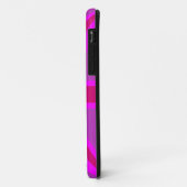 Coques Case-Mate iPhone Décor Union Jack Fuchsia rose chaud (Dos/Gauche)