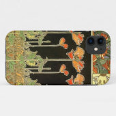 Coques Case-Mate iPhone Décoratifs d'art (fleurs oranges) par Alphonse (Dos (Horizontal))