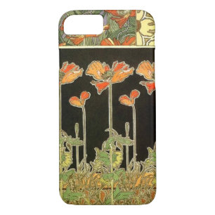 Coque iPhone 8/7 Décoratifs d'art (fleurs oranges) par Alphonse