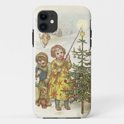 Coques Case-Mate iPhone Décoration de l'arbre de Noël (Dos)