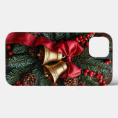 Coques Case-Mate iPhone Décoration de Noël festive (Verso (horizontal))