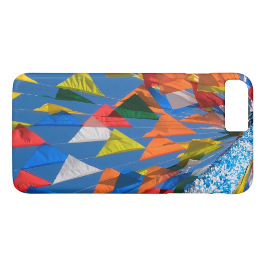 Coques Case-Mate iPhone Décoration du drapeau triangulaire (Dos (Horizontal))