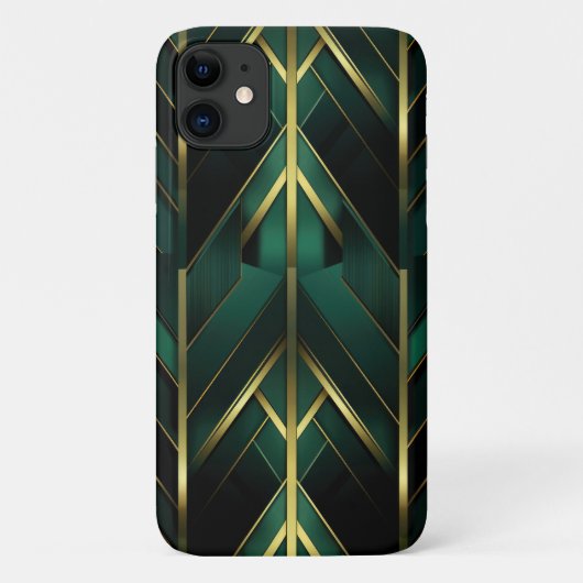 Coques Case-Mate iPhone Décoration Verte (Dos)
