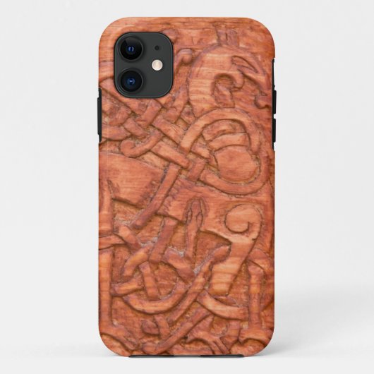 Coques Case-Mate iPhone Découpage en bois de Viking (Dos)