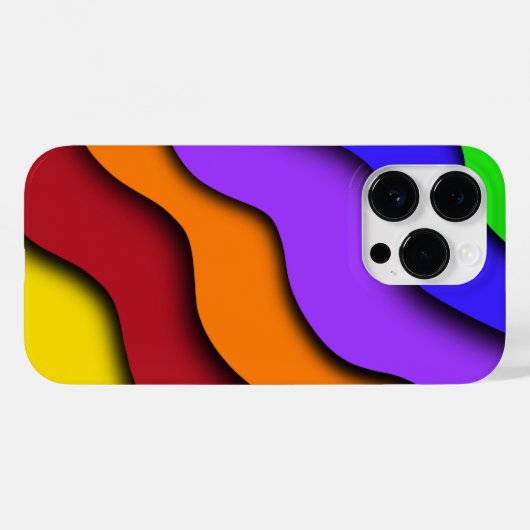 Coques Case-Mate iPhone Découpe 3D Rainbow (Verso (horizontal))