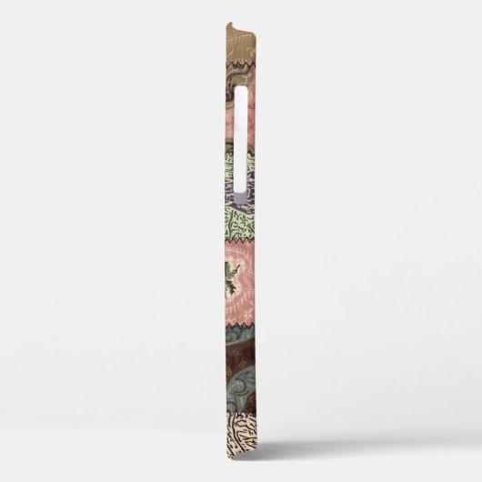 Coques Case-Mate iPhone Découpe à patchwork, texture 3D. (Verso / Gauche)