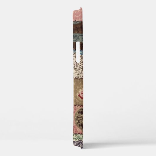 Coques Case-Mate iPhone Découpe à patchwork, texture 3D. (Verso / Droite)