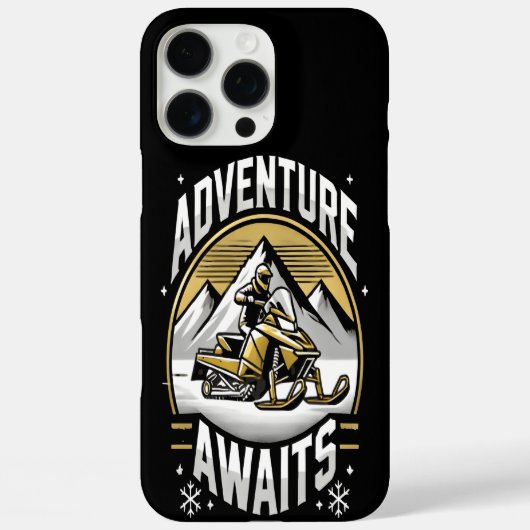 Coques Case-Mate iPhone Découvrez le plaisir de la motoneige en hiver! (Verso)