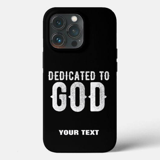 COQUES Case-Mate iPhone DÉDIÉ À DIEU BLANC PERSONNALISABLE TEXT COOL (Verso)