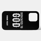 COQUES Case-Mate iPhone DÉDIÉ À DIEU BLANC PERSONNALISABLE TEXT COOL (Verso (horizontal))