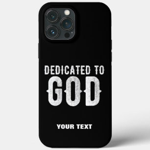 Case-Mate iPhone CASE DÉDIÉ À DIEU COOL PERSONNALISABLE TEXTE BLANC
