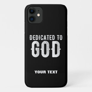 Case-Mate iPhone CASE DÉDIÉ À DIEU COOL PERSONNALISABLE TEXTE BLANC