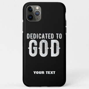 Case-Mate iPhone CASE DÉDIÉ À DIEU COOL PERSONNALISABLE TEXTE BLANC