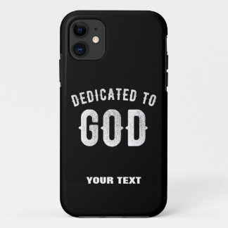 Case-Mate iPhone CASE DÉDIÉ À DIEU PERSONNALISABLE COOL TEXTE BLANC