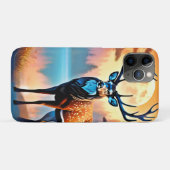 Coques Case-Mate iPhone Deer Stance Lune (Dos (Horizontal))