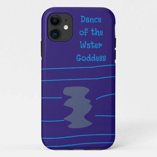 Coques Case-Mate iPhone Déesse dansante tribale Art ethnique Lumières bleu (Dos)