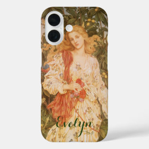 Coques iPhone 16 Déesse des floraisons et des fleurs, Flora par Mor