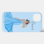 Coques Case-Mate iPhone Déesse du cancer du zodiaque avec le crabe rouge (Verso (horizontal))