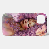 Coques Case-Mate iPhone Déesse noire Art Imaginaire rose violet (Verso (horizontal))