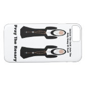 Coques Case-Mate iPhone Défaites le mal...Priez le chapelet (Dos (Horizontal))