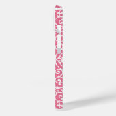 Coques Case-Mate iPhone Défilement rose et blanc (Verso / Gauche)