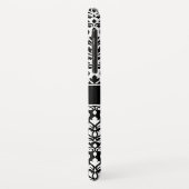 Coques Case-Mate iPhone Défiler Damask 2Part Ptn BW & Band (Personnalisé) (Dos/Gauche)