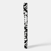Coques Case-Mate iPhone Défiler Damask blanc sur noir Grand Motif (Verso / Gauche)