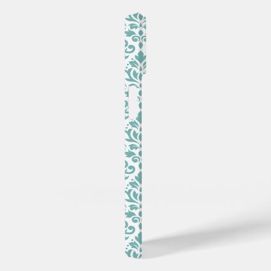 Coques Case-Mate iPhone Défiler Damask Motif Turquoise (Verso / Droite)